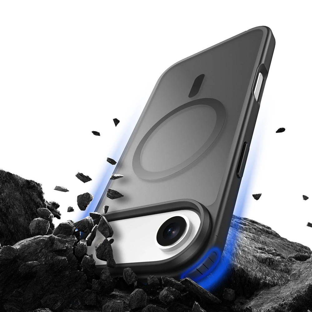 Dux Ducis Yind Apple iPhone 17 Air dėklas Compatible su MagSafe – juodos spalvos
