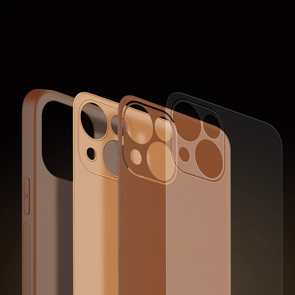 Dux Ducis Yolo dėklas skirtas Apple iPhone 14 Plus, rudas