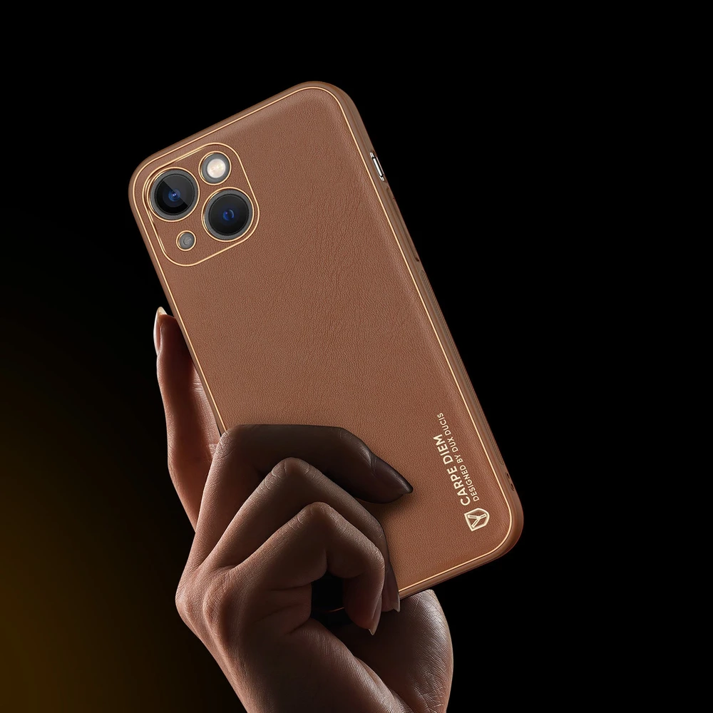 Dux Ducis Yolo dėklas skirtas Apple iPhone 14 Plus, rudas