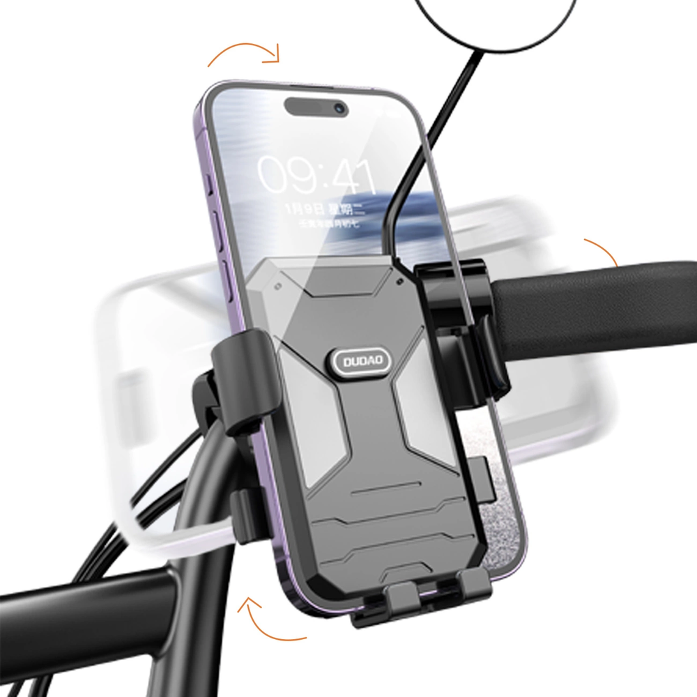 Bicycle / motorcycle phone holder Dudao F7C – juodas