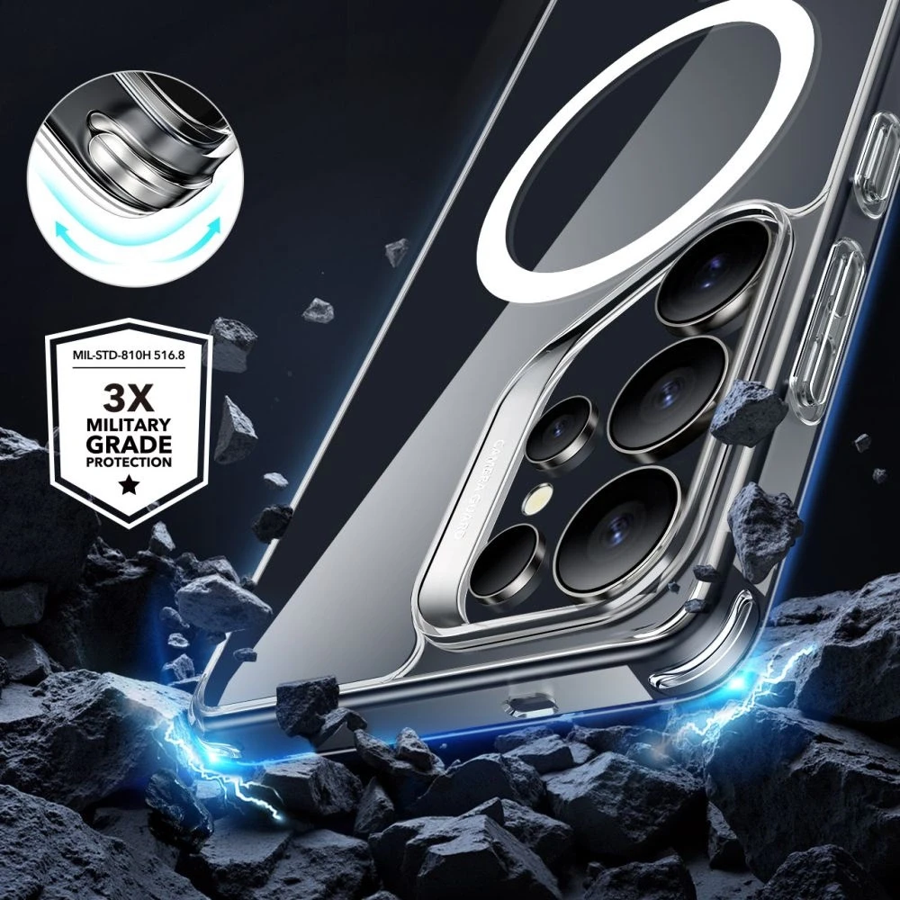 Dėklas ESR Classic Hybrid HaloLock Magsafe do Galaxy S25 Ultra permatomos