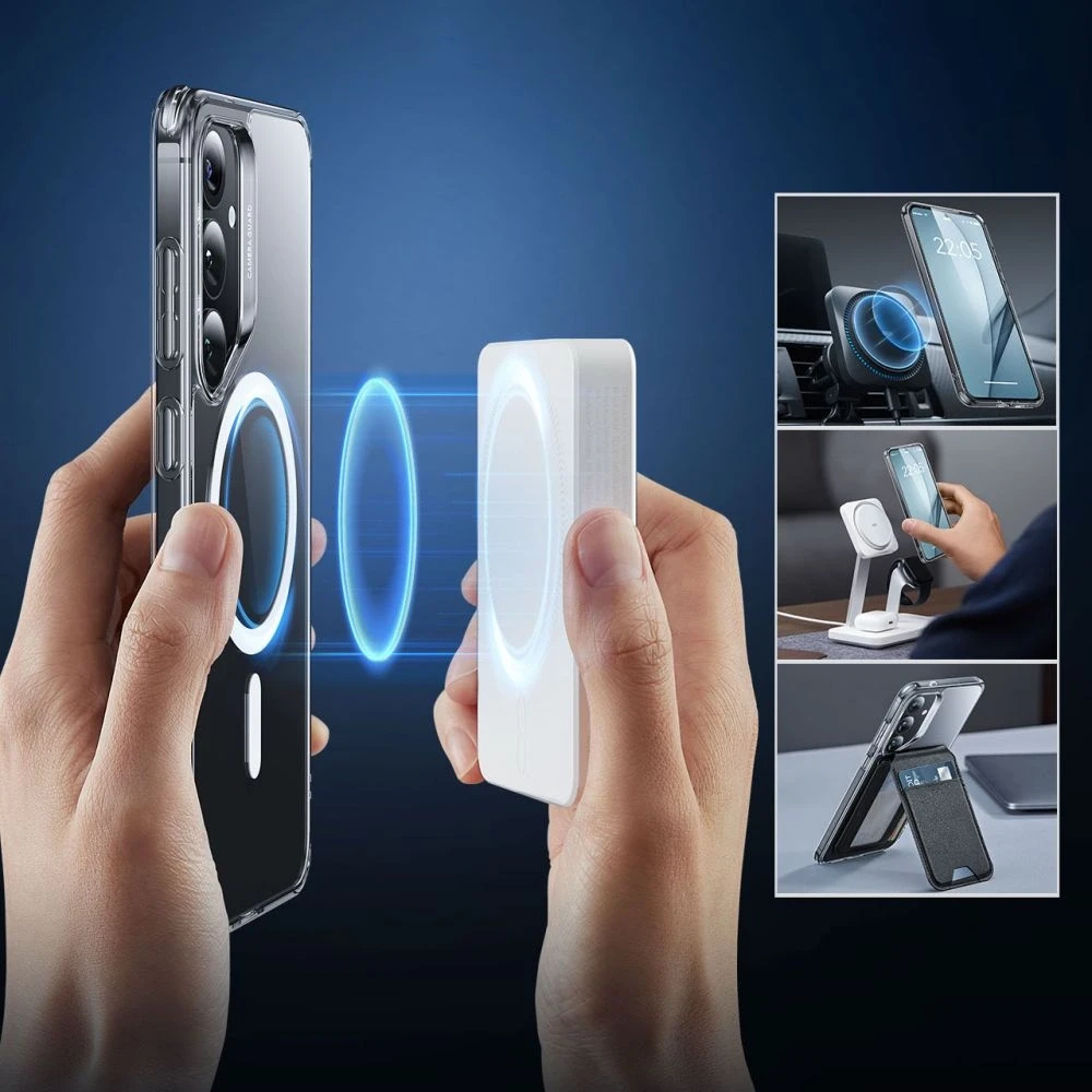 ESR Classic Hybrid Halolock MagSafe Samsung Galaxy S25 Plus – dėklas telefonui skaidrus