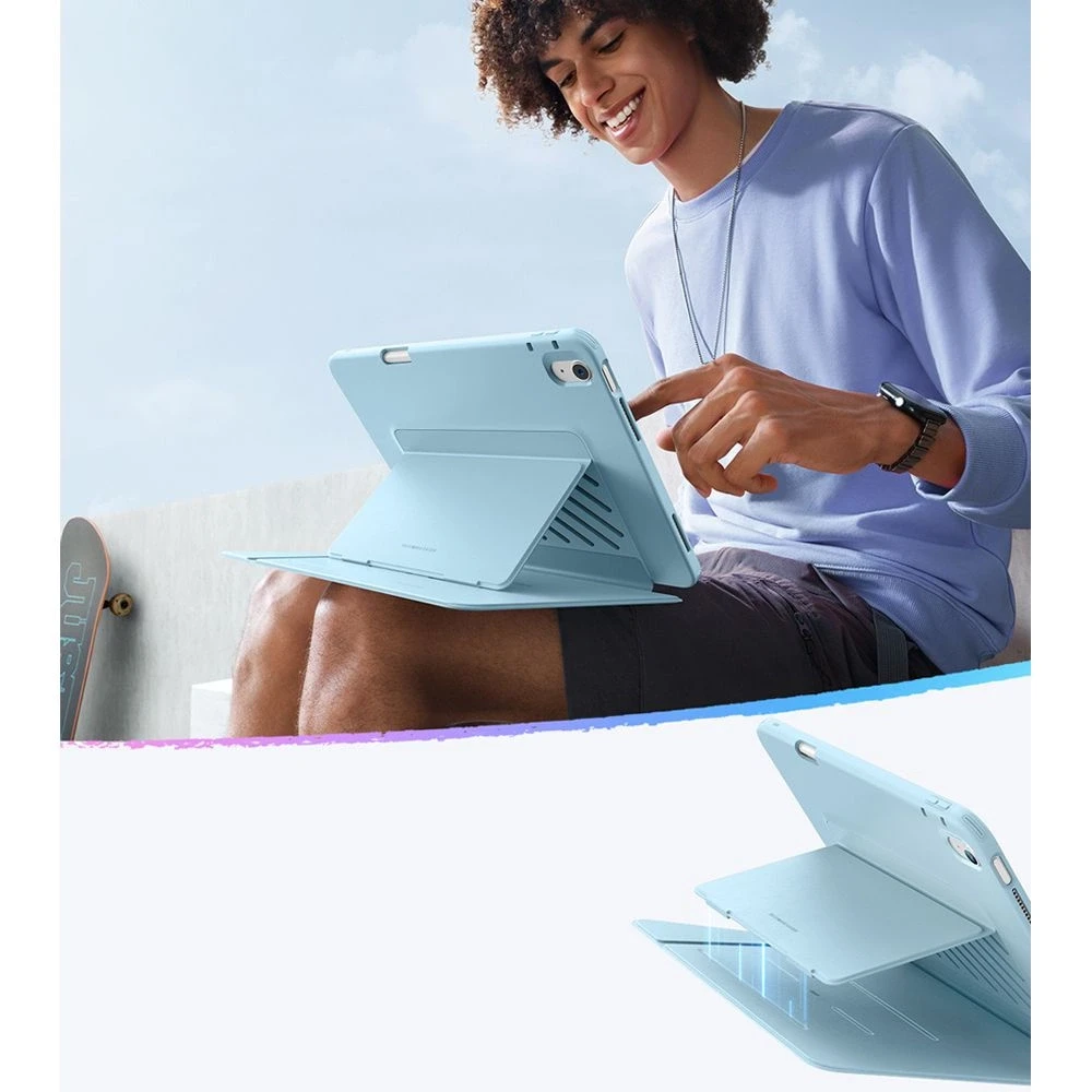 ESR atverčiamas hibridinis dėklas, skirtas iPad Air 13" (2024/2025/2026) - Mėlyna