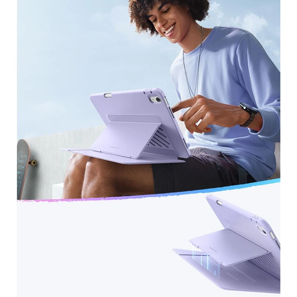 ESR atverčiamas hibridinis dėklas iPad Air 13" (2024/2025/2026) - Violetinė