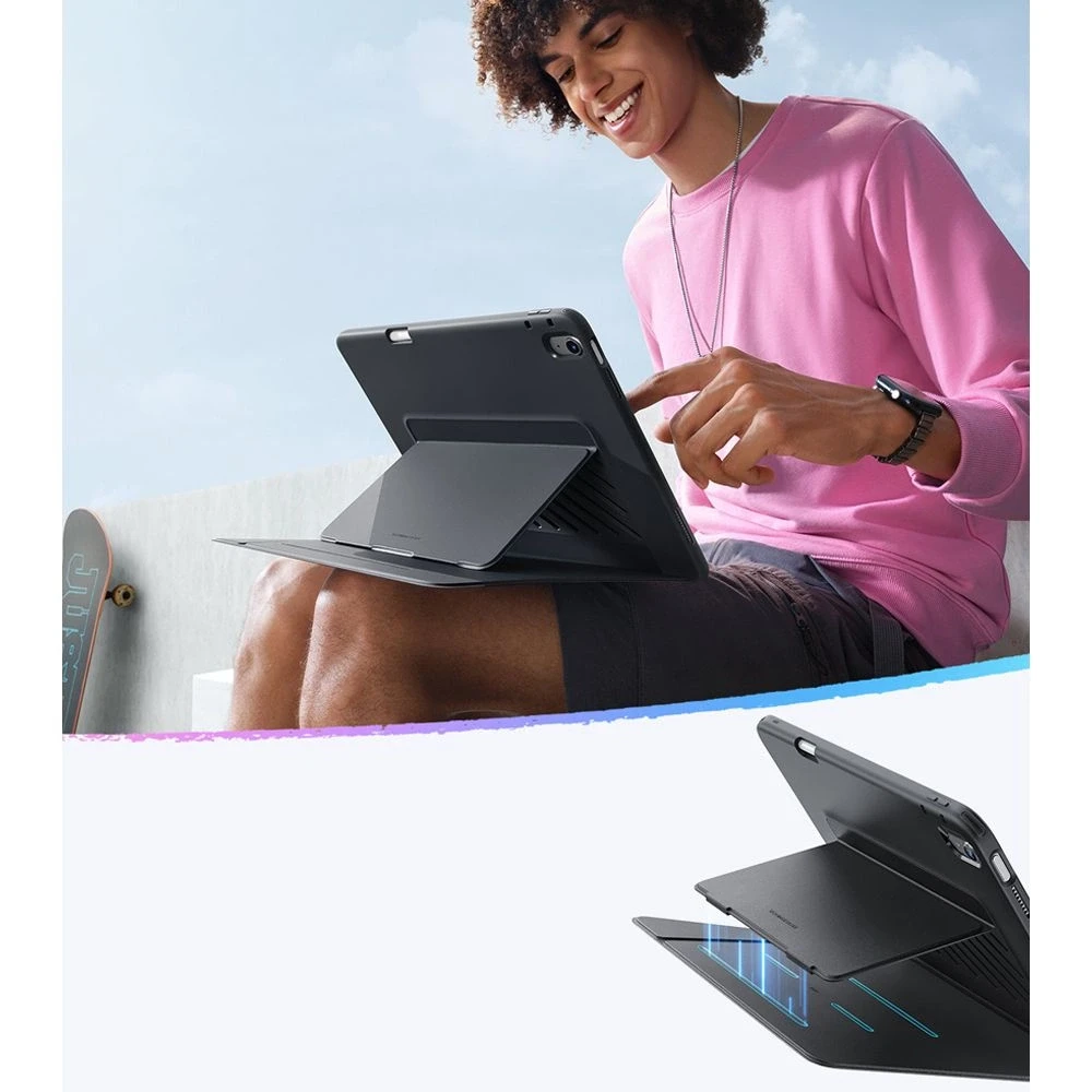 ESR atverčiamas hibridinis dėklas, skirtas iPad Air 13" (2024/2025/2026) - Juodas