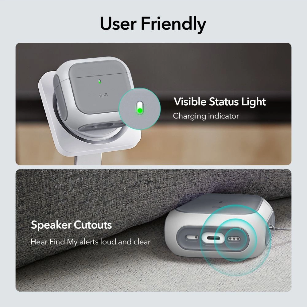 Dėklas ESR ORBIT HALOLOCK MAGSAFE Apple AirPods 4 Baltas