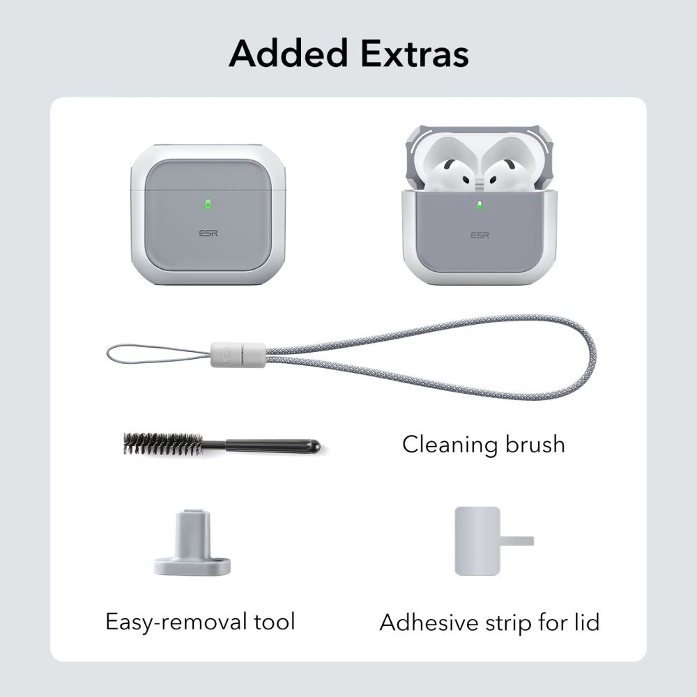 Dėklas ESR ORBIT HALOLOCK MAGSAFE Apple AirPods 4 Baltas