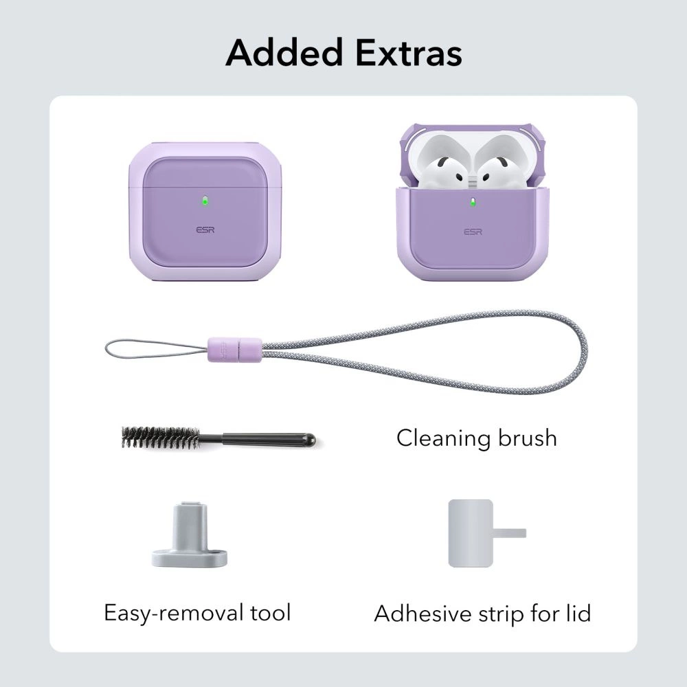 Dėklas ESR ORBIT HALOLOCK MAGSAFE Apple AirPods 4 PURPLE