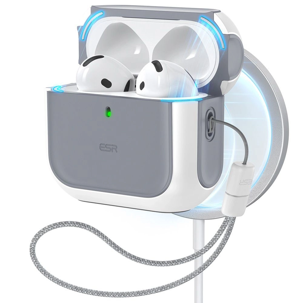 Dėklas ESR ORBIT HALOLOCK MAGSAFE Apple AirPods 4 Baltas