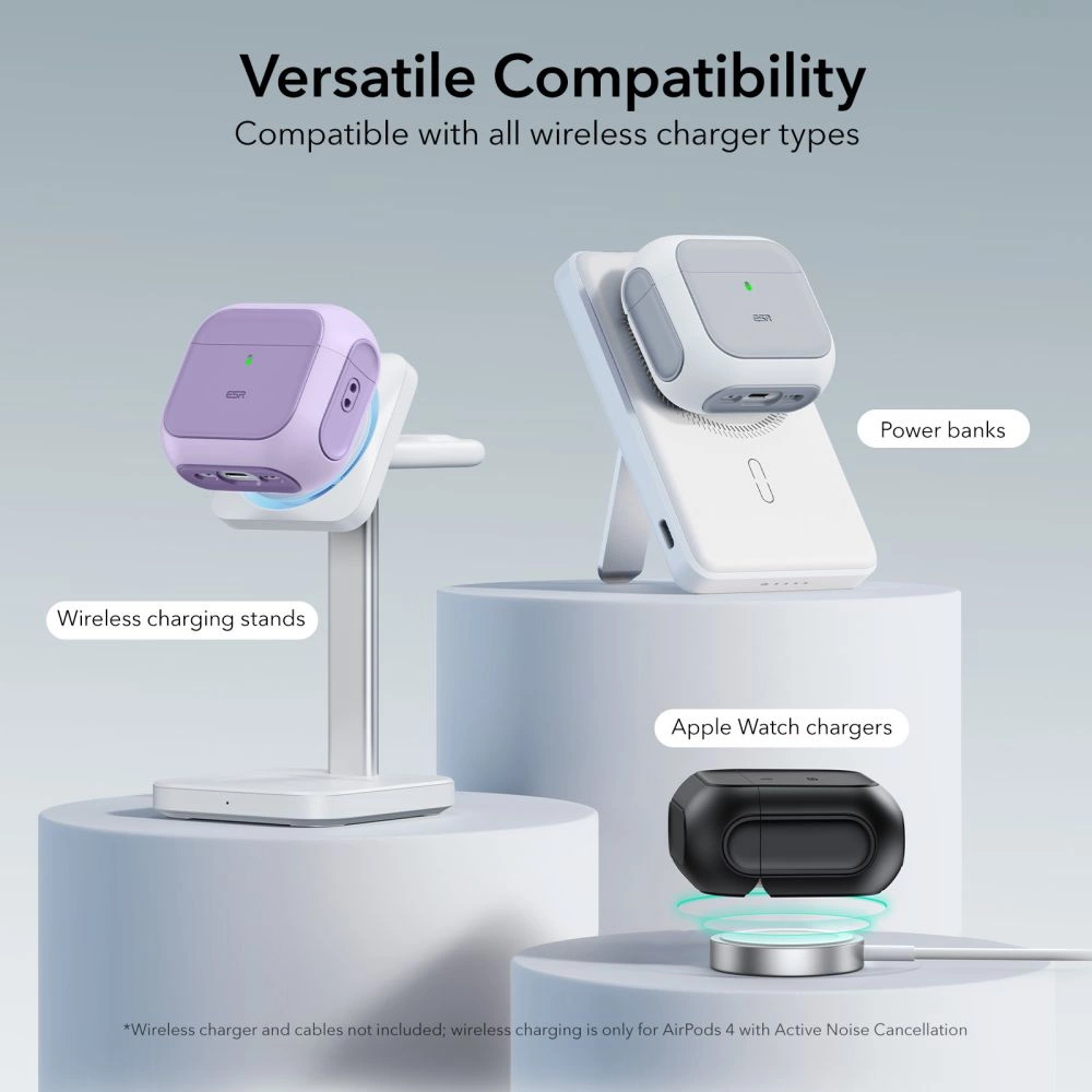Dėklas ESR ORBIT HALOLOCK MAGSAFE Apple AirPods 4 PURPLE