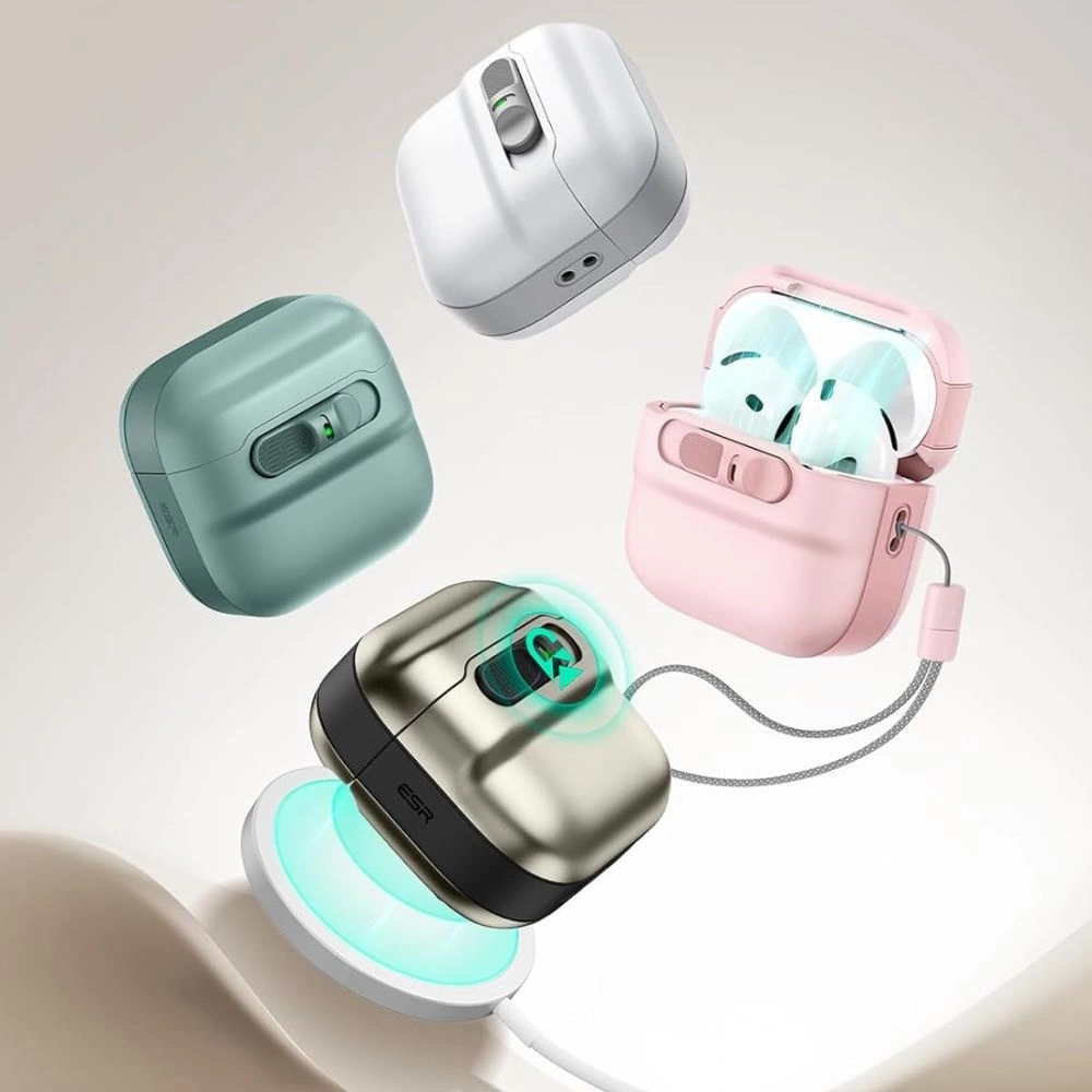 Apple AirPods 4 ESR Pulse Halolock Magsafe dėklas jūsų ausinėms juodos spalvos