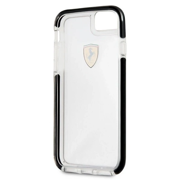 FERRARI kietas dėklas FEGLHCP7BK IPHONE 7 / 8 TRANSPARENT