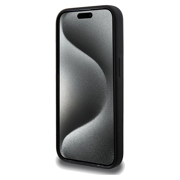 „Ferrari“ spausdinto žiedo formos „MagSafe“ dėklas, skirtas „iPhone 15 Pro Max“ – juodas