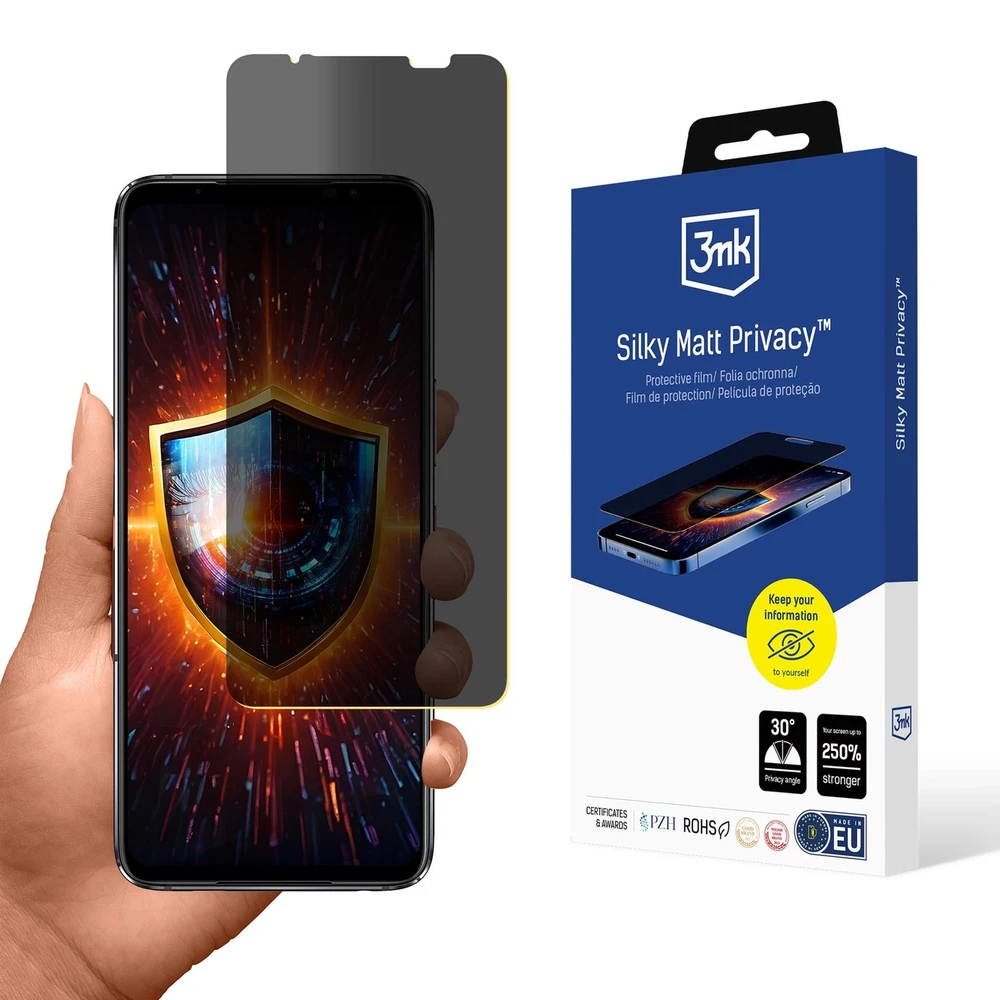 3Mk apsauga 3mk Šilkinė matinė privatumo ekrano apsauga, skirta Asus ROG telefonui 6
