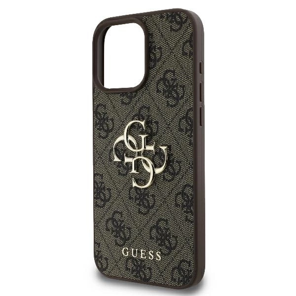 Guess 4G Big Logo Apple iPhone 16 Pro Max – dėklas telefonui rudos spalvos