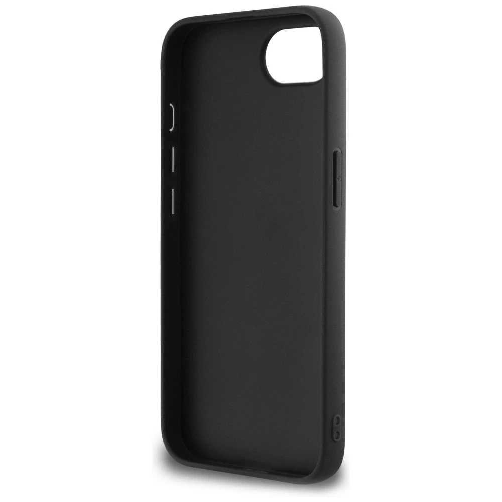 GUESS dėklas skirtas Apple iPhone 16e (SE 4 2025) GUHCPSE44GMGGR (4G PU Big Logo) juodos spalvos