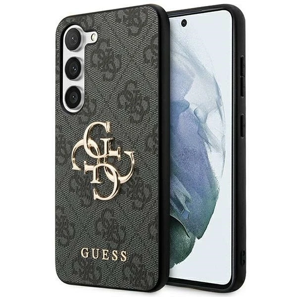 Samsung Galaxy S24 Guess dėklas 4G Big Metal Logo (GUHCS24S4GMGGR) juodos spalvos