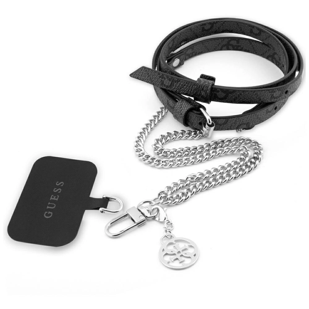Dėklas Guess GUOUC4MG4EK Universal CBDY strap juodos spalvos 4G Chain
