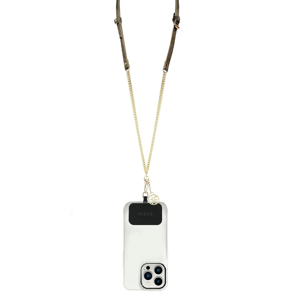 Dėklas Universali Guess Lanyard / Pakabukas (GUOUC4MG4EW) Universali CBDY raudona/rudos spalvos 4G grandinė
