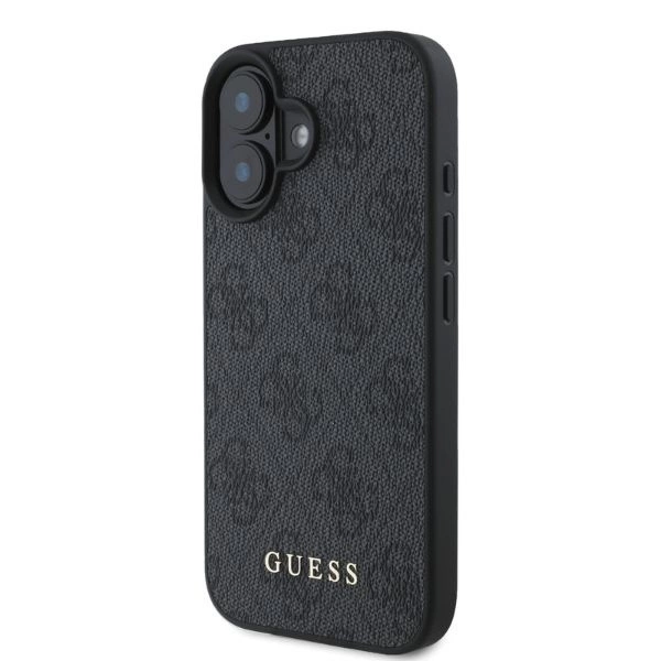 Guess 4G Classic Apple iPhone 16 - dėklas telefonui juodos spalvos