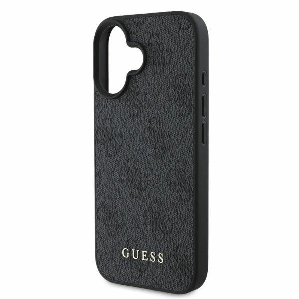 Guess 4G Classic Apple iPhone 16 - dėklas telefonui juodos spalvos