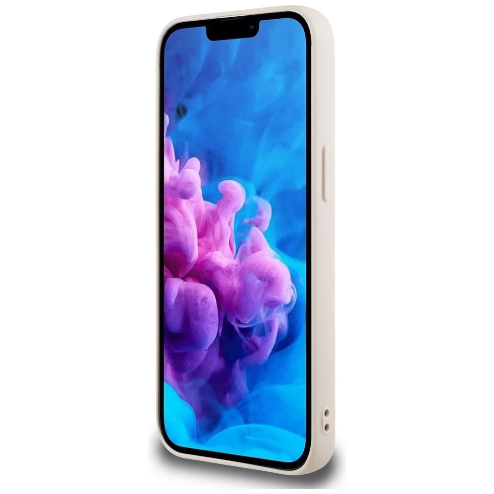 Guess 4G Flowers Print MagSafe iPhone 16e Dėklas - Rožinė