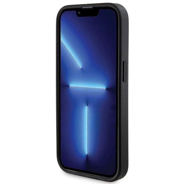Guess GUBPM5P14L4GEMGK komplektas Apple iPhone 14 Pro 6.1" kietas dėklas + išorinė baterija 5000mAh MagSafe juodos spalvos 4G su jungtimi