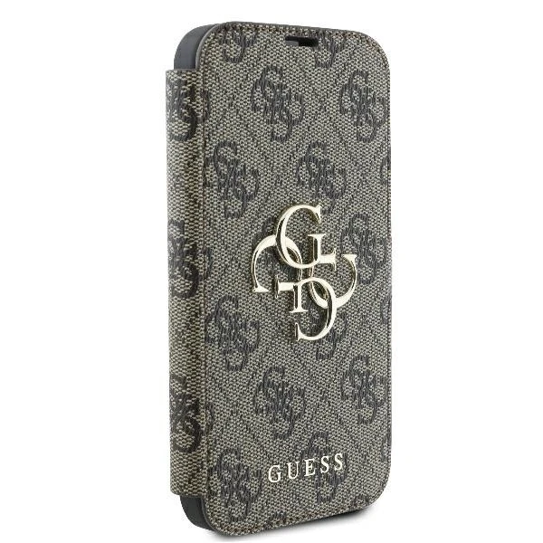Guess 4G Metal Logo Apple iPhone 16 Plus - dėklas telefonui rudos spalvos