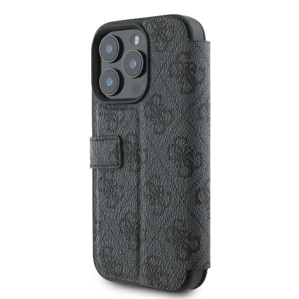 Guess 4G Metal Logo Apple iPhone 16 Pro Max - dėklas telefonui juodos spalvos