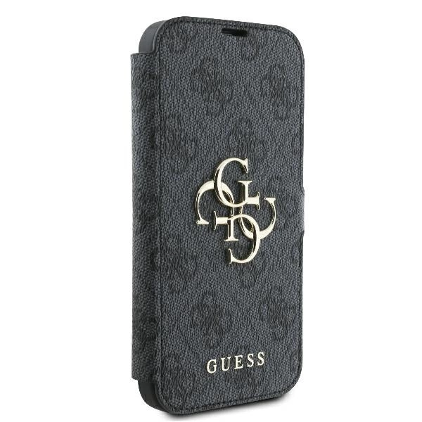 Guess 4G Metal Logo Apple iPhone 16 Pro Max - dėklas telefonui juodos spalvos