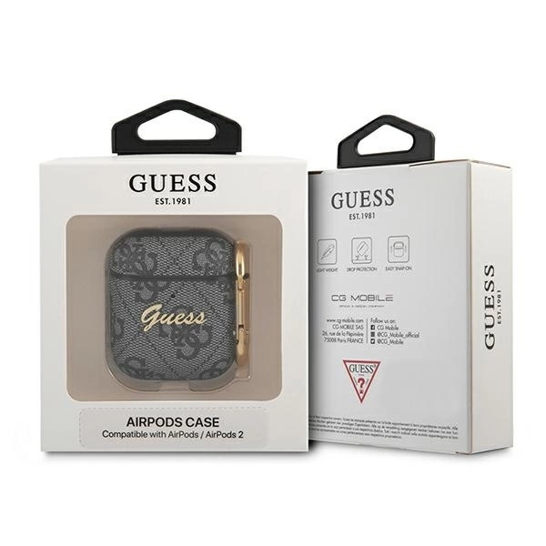 Dėklas Guess GUA24GSMK AirPods dėklas, pilkas