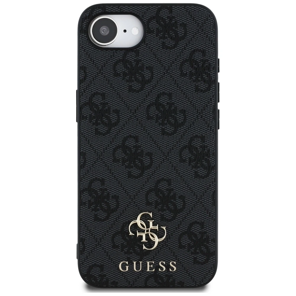 GUESS dėklas skirtas Apple iPhone 16e (SE 4 2025) compatible with MagSafe GUHMPSE4P4SM4MK (PU 4G Small 4G and Classic) juodos spalvos
