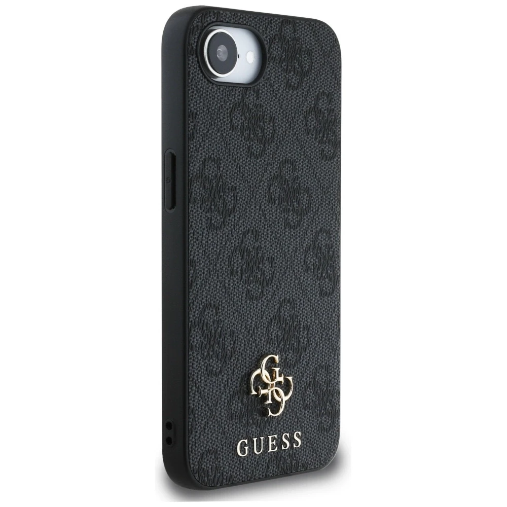 GUESS dėklas skirtas Apple iPhone 16e (SE 4 2025) compatible with MagSafe GUHMPSE4P4SM4MK (PU 4G Small 4G and Classic) juodos spalvos