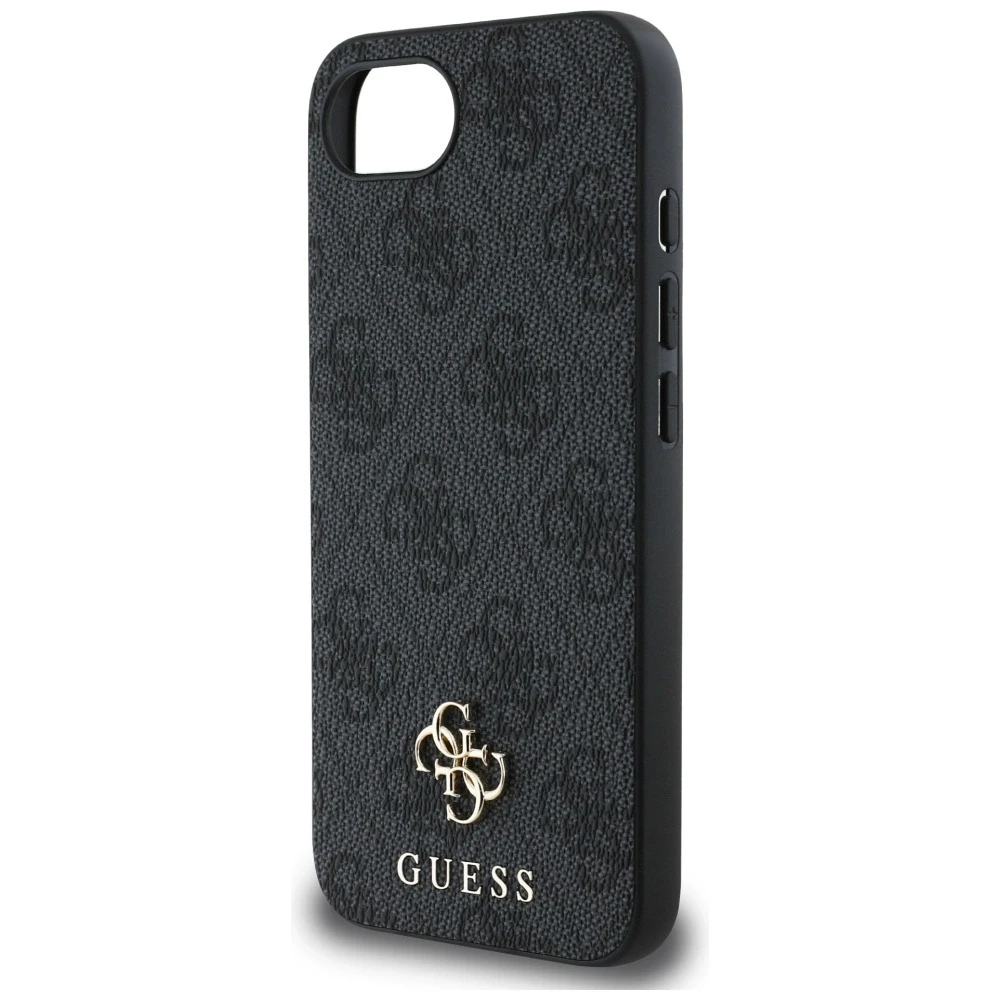 GUESS dėklas skirtas Apple iPhone 16e (SE 4 2025) compatible with MagSafe GUHMPSE4P4SM4MK (PU 4G Small 4G and Classic) juodos spalvos