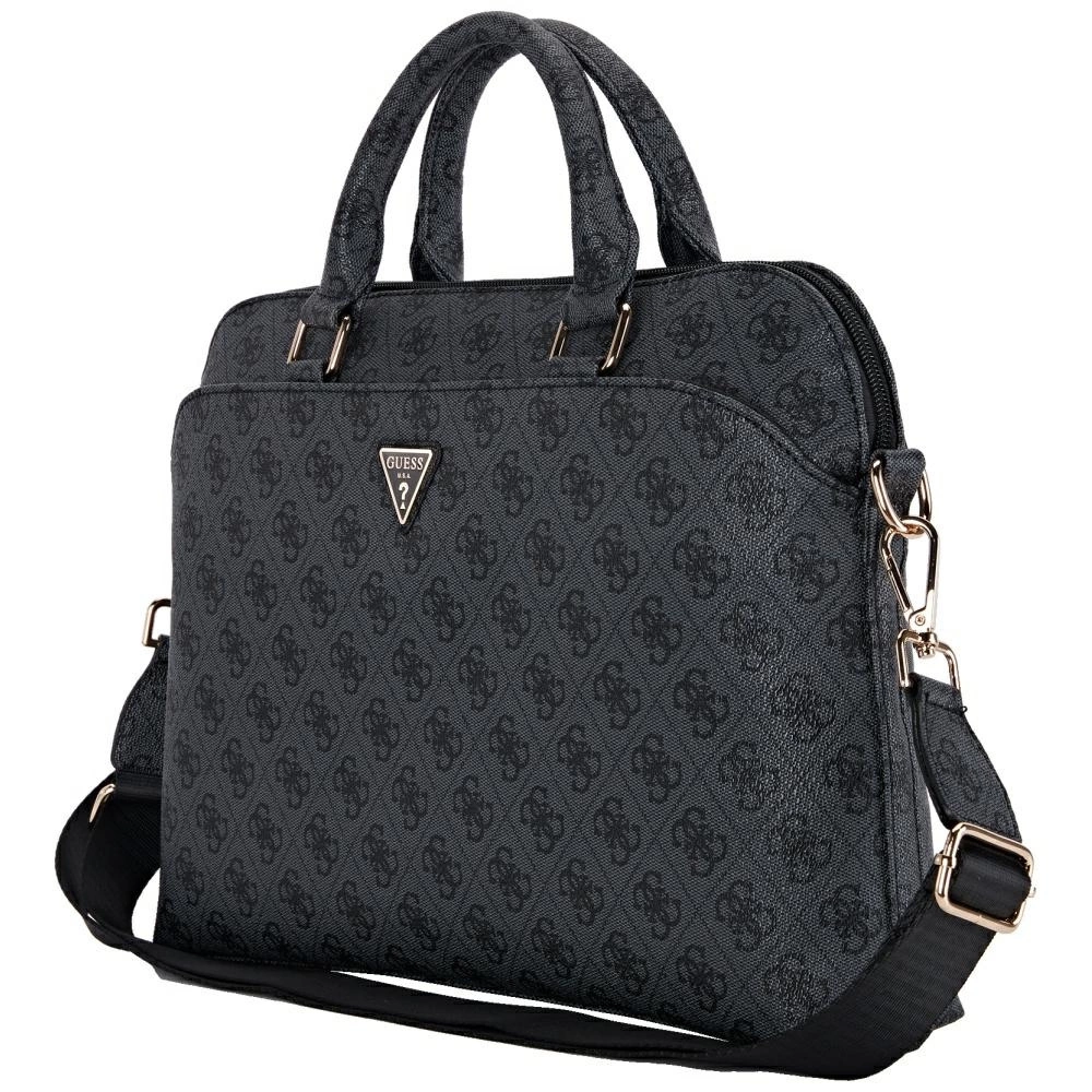 Guess PU 4G Triangle Logo Computer Bag 15/16" juodos spalvos