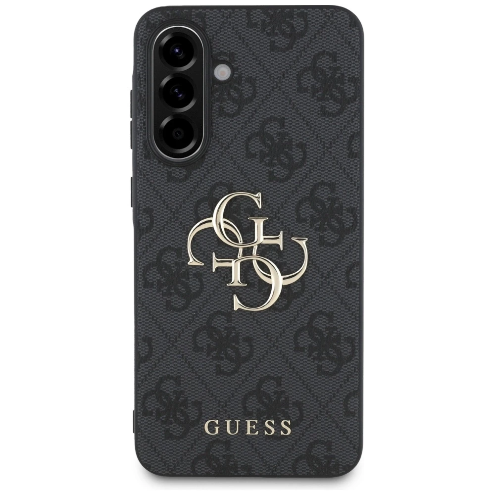 GUESS dėklas skirtas Samsung Galaxy A36 GUHCSA364GMGGR (4G PU Big Logo) juodos spalvos