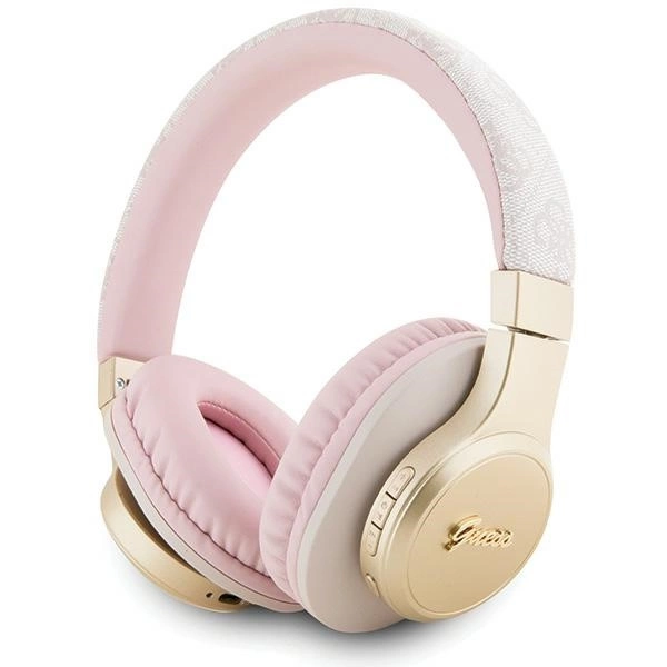GUESS belaidės ausinės bluetooth GUBH604GEMP (4G Script) rožinė