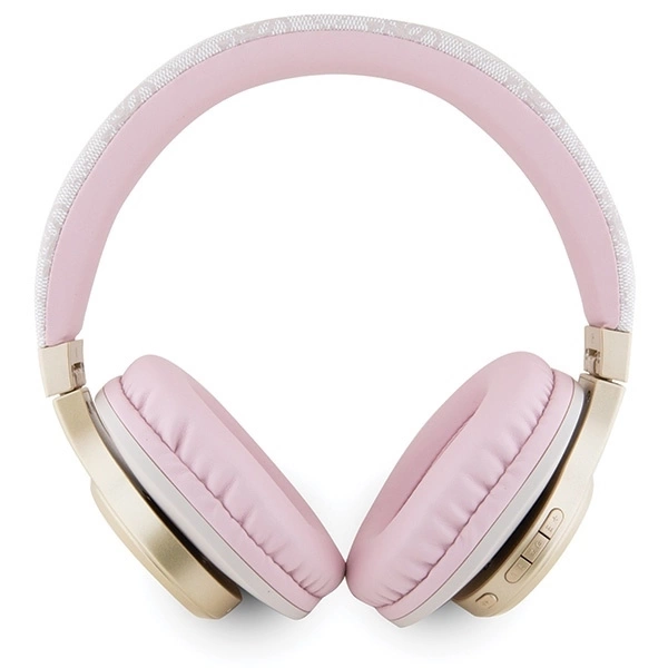 Guess Bluetooth on-ear ausinės GUBH604GEMP rožinė 4G Script