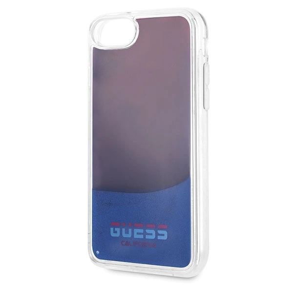 Dėklas Guess California Glow tamsiame dėkle, skirta iPhone 7 / 8 / SE 2020 - raudona