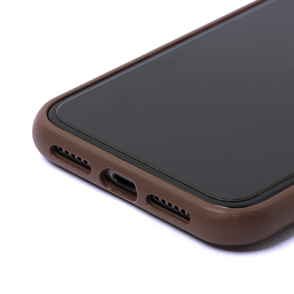 Guess Apple iPhone 11 / XR from the 4G Big Metal Logo series – dėklas telefonui rudos spalvos