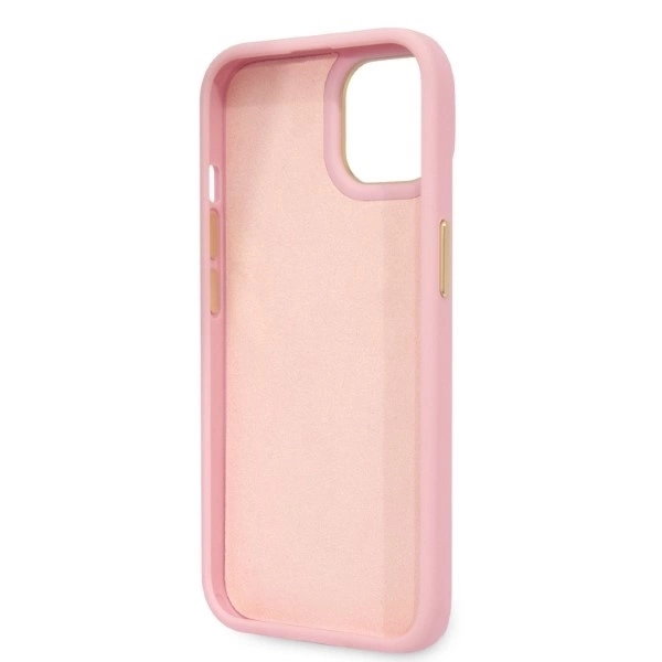 Dėklas GUESS GUHCP14SHGCRHP IPHONE 14/15/13 6.1 "Rožinis / Rožinis HARDCASE CROCO COLLECTION