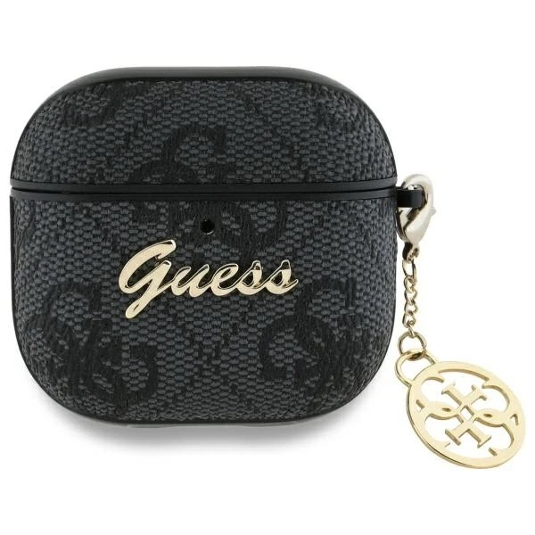Guess 4G Charm Collection - dėklas skirtas AirPods 4 (Juodas)