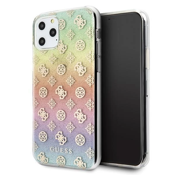 Apple iPhone 11 Pro Guess Multicolor Dėklas Iridescent 4G Peony (GUHCN58PEOML) įvairiaspalvis