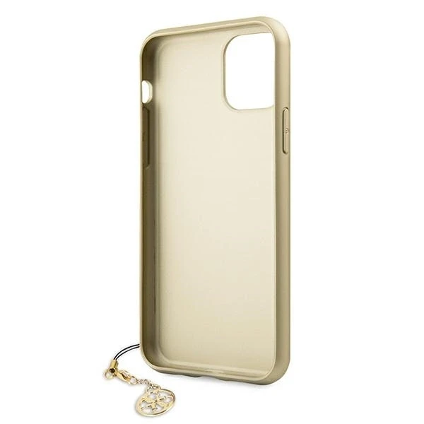 Apple iPhone 11 Guess Dėklas 4G Charms Collection (GUHCN61GF4GBR) rudos spalvos