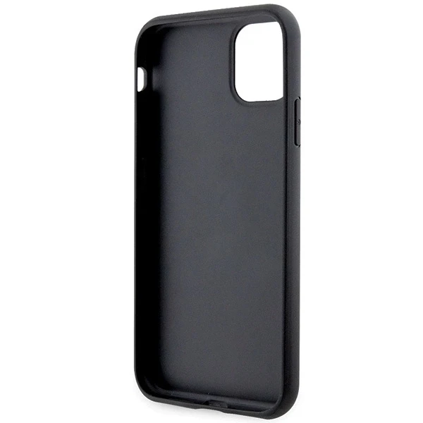 Guess GUHCN61P4SNK Apple iPhone 11 / Xr pilkas kietas dėklas 4G Stripe