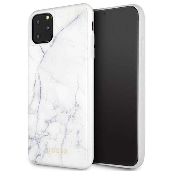 Guess GUHCN65HYMAWH iPhone 11 Pro Max baltas marmuras