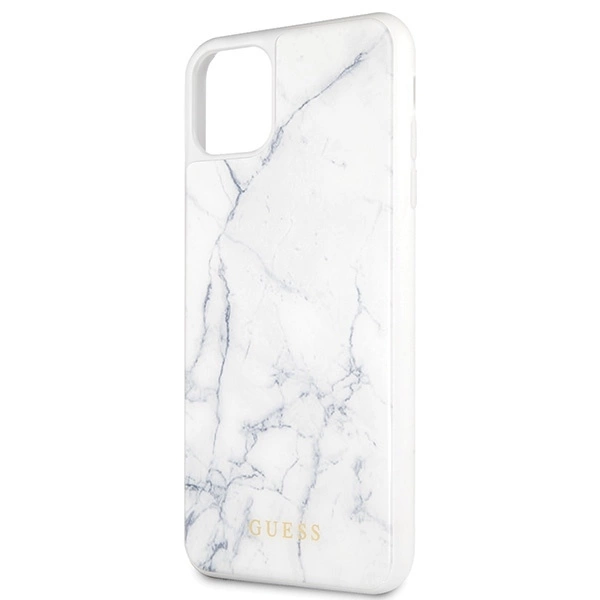 Guess GUHCN65HYMAWH iPhone 11 Pro Max baltas marmuras