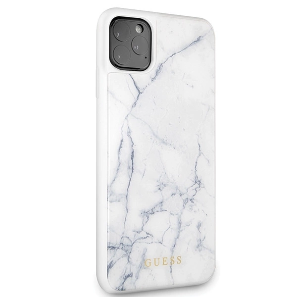 Guess GUHCN65HYMAWH iPhone 11 Pro Max baltas marmuras