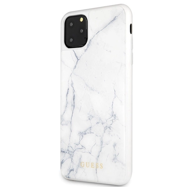 Guess GUHCN65HYMAWH iPhone 11 Pro Max baltas marmuras