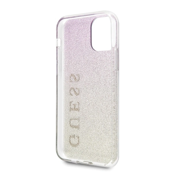 Dėklas GUESS HARD CASE GRADIENT GLITTER GUHCN65PCUGLGPI IPHONE 11 PRO MAX Rožinis-GOLD
